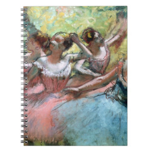 Edgar Degas Vier ballerinas op het podium Notitieboek