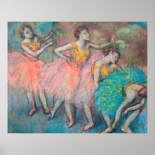 Edgar Degas - Vier Danseressen Poster