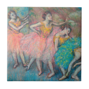 Edgar Degas - Vier danseressen Tegeltje