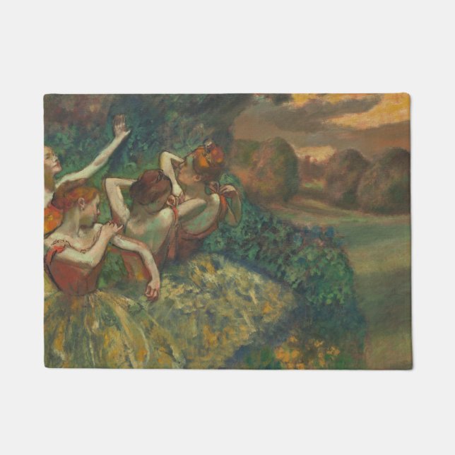 Edgar Degas Vier Dansers Impressionist Deurmat (Voorkant)