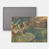 Edgar Degas Vier Dansers Impressionist Magneet (Voorkant / Achterkant)
