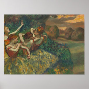 Edgar Degas Vier Dansers Impressionist Poster