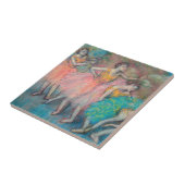 Edgar Degas - Vier dansers Tegeltje (Zijkant)