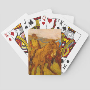 Edgar Degas voor de race Pokerkaarten