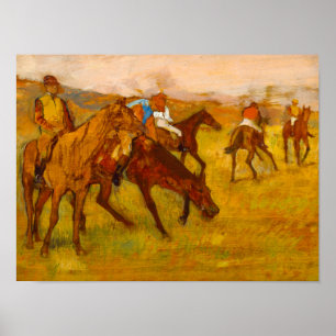 Edgar Degas voor de race Poster