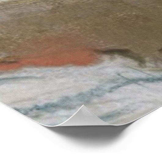 Edgar Degas | Vrouw in haar Bath, sponk haar been Poster (Hoek)