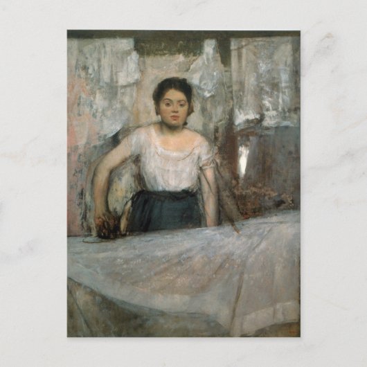 Edgar Degas - Vrouw Ironing Briefkaart (Voorkant)