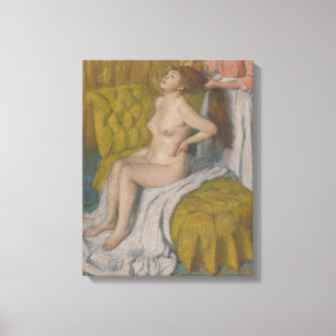 Edgar Degas  Vrouw met haar haar haar haar hand Canvas Afdruk