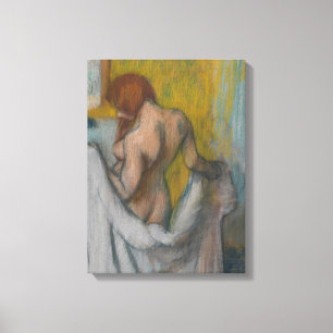 Edgar Degas   Vrouw met handdoek Canvas Afdruk