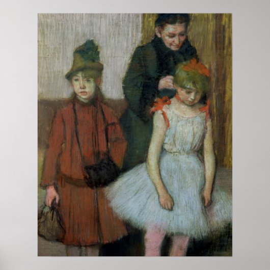 Edgar Degas | Vrouw met twee meisjes Poster (Voorkant)