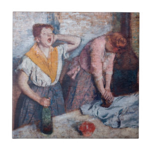 Edgar Degas - Vrouwen die strijken Tegeltje