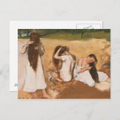 Edgar Degas - Vrouwen in hun haar haar Briefkaart (Voorkant / Achterkant)