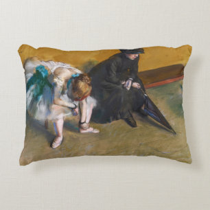 Edgar Degas - Wachten Accent Kussen