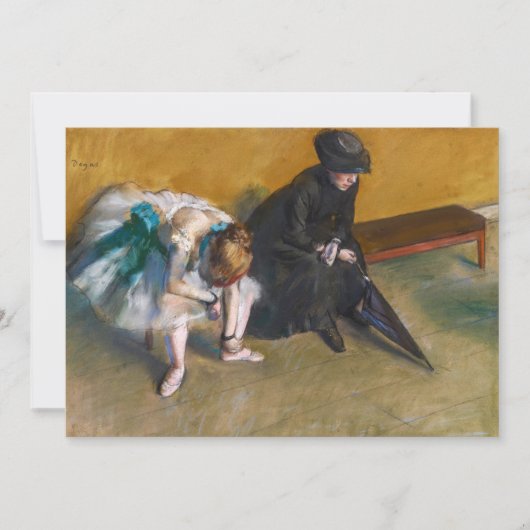 Edgar Degas - Wachten Kaart (Voorkant)