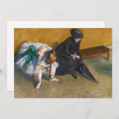 Edgar Degas - Wachten Kaart (Voorkant / Achterkant)
