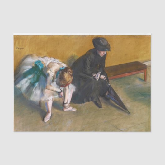 Edgar Degas - Wachten Tissuepapier (Voorkant)