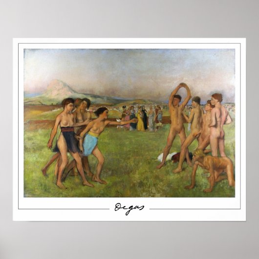 Edgar Degas Zedign affiche d'art #139 (Devant)