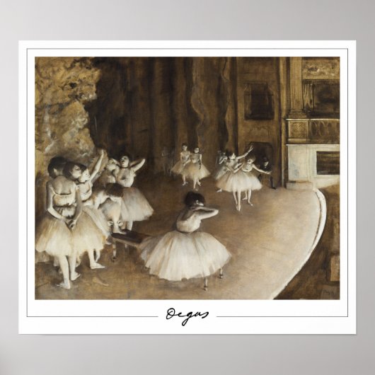 Edgar Degas Zedign affiche d'art #22-2 (Devant)
