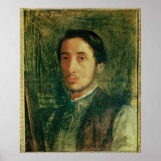 Edgar Degas | Zelfportret als jong Man Poster (Voorkant)
