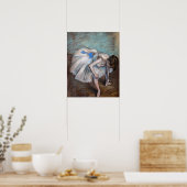 Edgar Degas - Zittende Danseres Poster (Keuken)