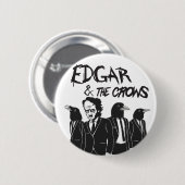 Edgar en The Crows Ronde Button 5,7 Cm (Voorkant /achterkant)