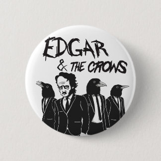 Edgar en The Crows Ronde Button 5,7 Cm
