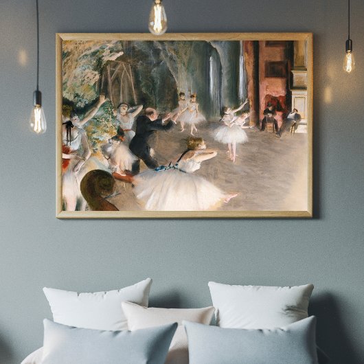 Edgar High-Resolution 'De repetitie op het podium  Poster