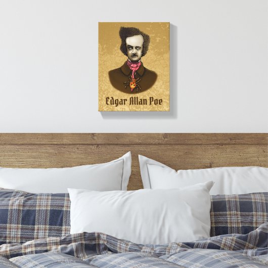Edgar met Gold Bug Canvas Afdruk (Insitu (Slaapkamer))