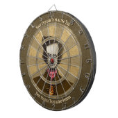 Edgar met Gold Bug Dart Board Dartbord (Voorkant Rechts)