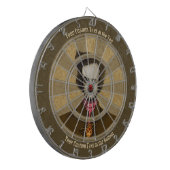 Edgar met Gold Bug Dart Board Dartbord (Voorkant Links)