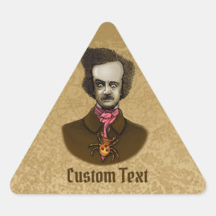 Edgar met Gold Bug Driehoek Sticker