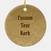 Edgar met Gold Bug Keramisch Ornament (Achterkant)