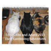 Edgar, Obi et calendrier 2015 de chat d'Adara (Protection)