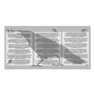 Edgar Poe de Raven Perfect Poster