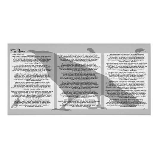 Edgar Poe de Raven Perfect Poster (Voorkant)