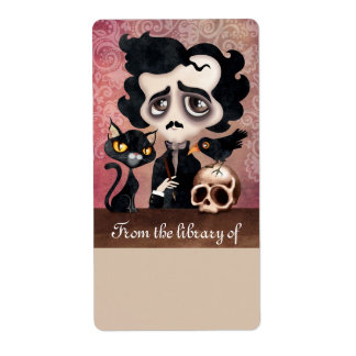 Edgar Poet Boekplaatjes Labels Stickers