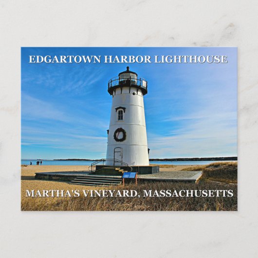 Edgartown Harbour Lighthous, Massachusetts Carte P (Devant)