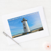 Edgartown Harbour Lighthouse, Autocollants MA (Enveloppe)