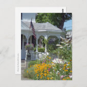Edgartown Hotel Summer Garden Custom Briefkaart (Voorkant / Achterkant)
