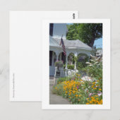 Edgartown Hotel Summer Garden Custom Briefkaart (Voorkant / Achterkant)