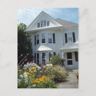 Edgartown Hotel Summer Garden Custom Briefkaart