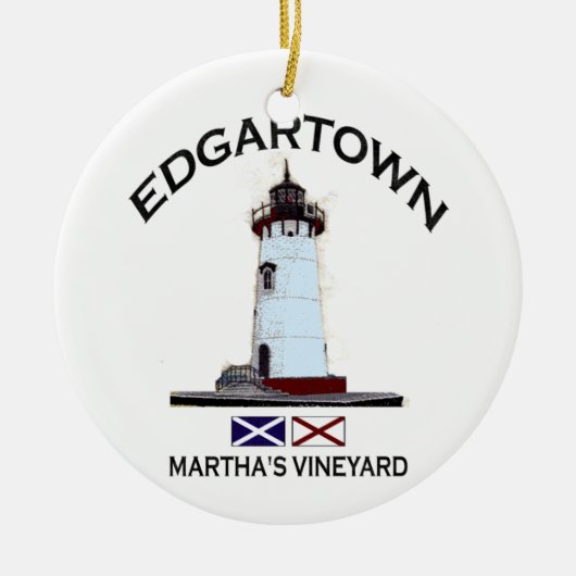 Edgartown. Keramisch Ornament (Voorkant)