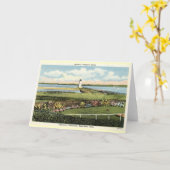 Edgartown Lighthouse Martha's Vineyard c1925 Kaart (Gele Bloem)