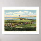 Edgartown Lighthouse Martha's Vineyard c1925 Poster (Voorkant)