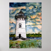 Edgartown Lighthouse Marthas Vineyard Poster (Voorkant)