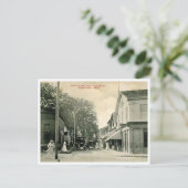 Edgartown MA Main St Post Kantoor stijl Briefkaart (Staand voorkant)