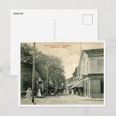 Edgartown MA Main St Post Kantoor stijl Briefkaart (Voorkant / Achterkant)