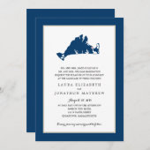 EDGARTOWN Marthas Vineyard Blue Map | Weddenschap Kaart (Voorkant / Achterkant)