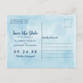 Edgartown Marthas Vineyard Kaart Bewaar de datum (Achterkant)