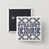 Edge-Button Vierkante Button 5,1 Cm (Voorkant /achterkant)